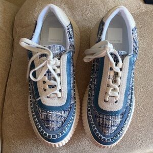 Dolce Vita Blue and White Sneakers size 7 (37) new